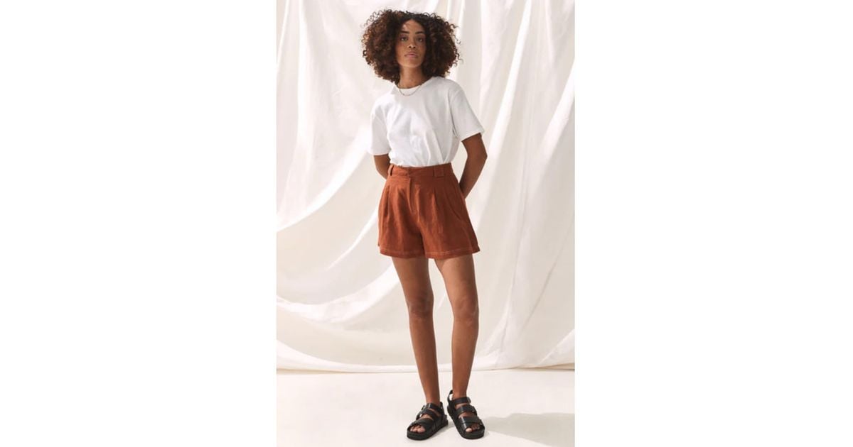 Sancia The Cinzia Shorts in White | Lyst