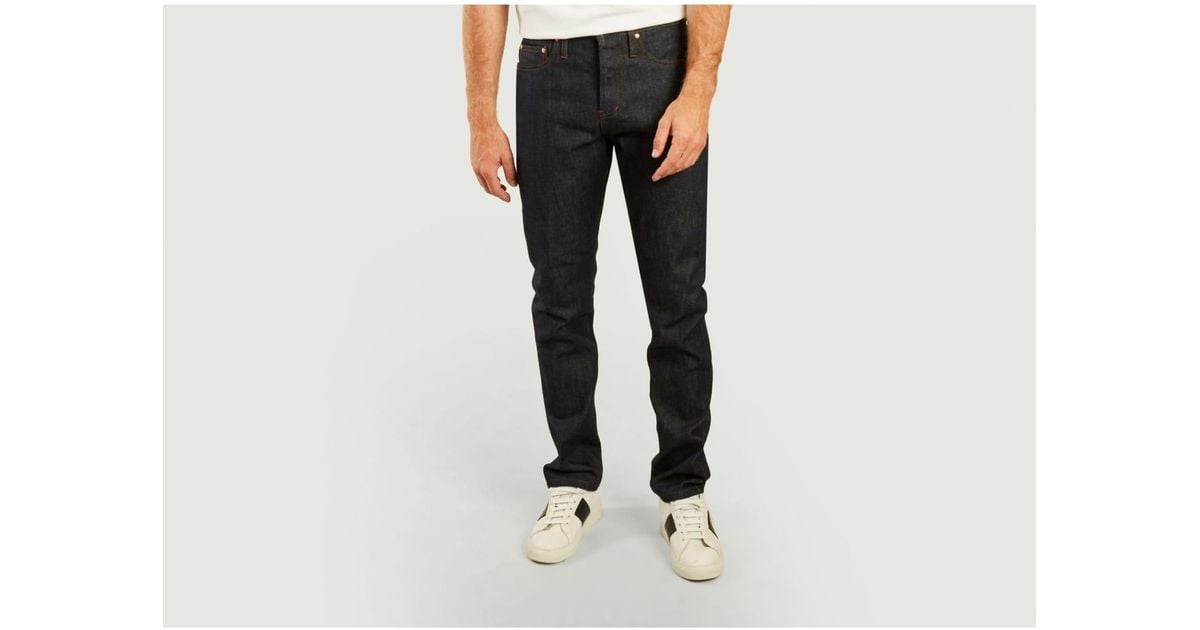 The Unbranded Brand Ub 201 Tapered 14 5 Oz Selvedge Jeans in Black for Men  | Lyst