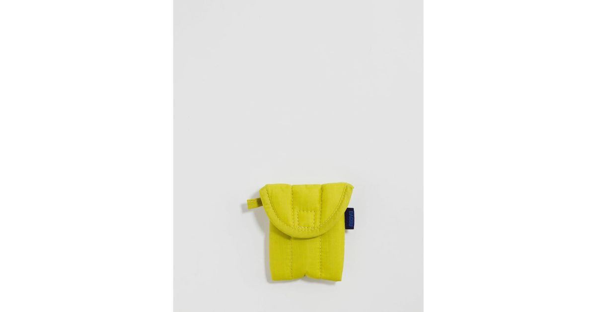BAGGU Puffy Earbuds Case in Yellow Lyst UK