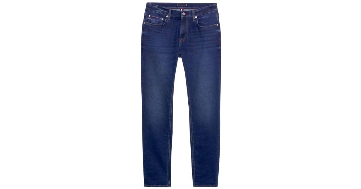 Tommy Hilfiger Denton Straight Fit Faded Jeans in Blue for Men Lyst