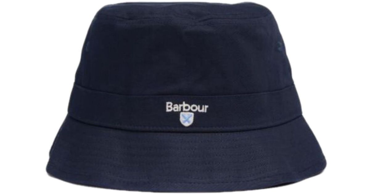 Barbour Cascade Bucket Hat Navy in Blue 