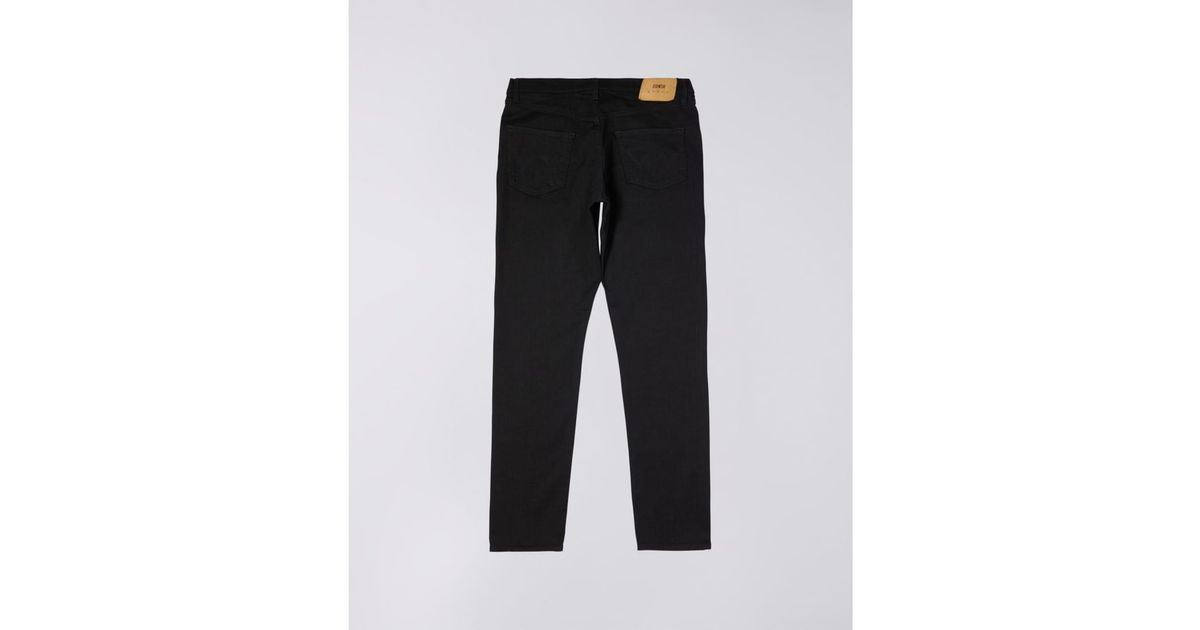 Jean Kaihara slim fuselé Noir X Noir Stretch Black Rinsed Coton Edwin pour homme Homme Vêtements Jeans Jeans fuselés 