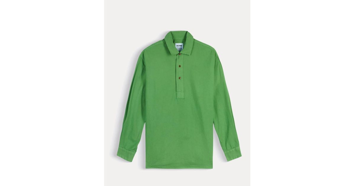Homecore - Helsey Hans Tunic Shirt - Organic Cotton - Mint Green - M ...