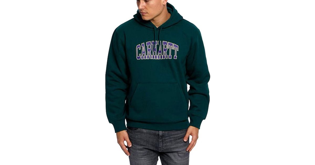 Carhartt Hooded Sweatshirt Theory Sweat Green for Men | Lyst