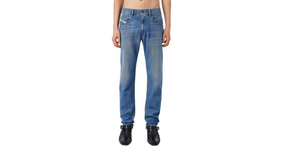 DIESEL D-strukt 0ehaj Slim Fit Jeans in Blue for Men | Lyst