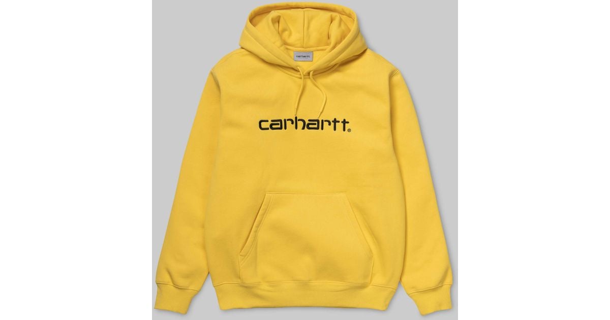 yellow carhartt sweatshirt
