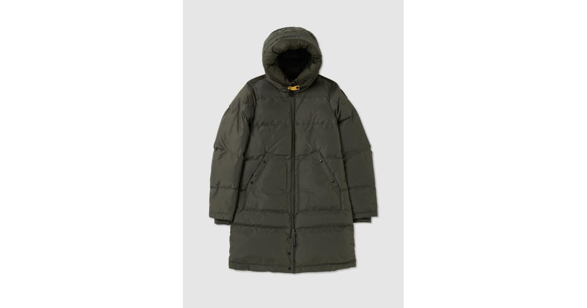 Parajumpers S Long Bear Core Down Puffer Coat in Green | Lyst