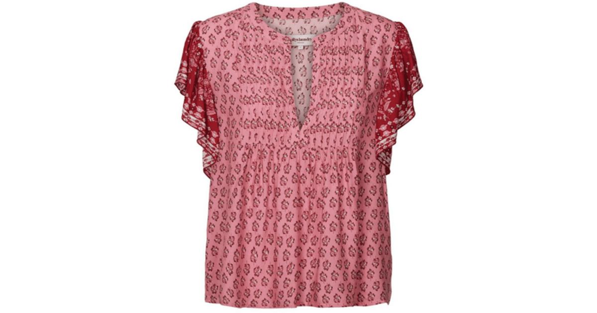 Lolly's Laundry Isabel Pink Top | Lyst