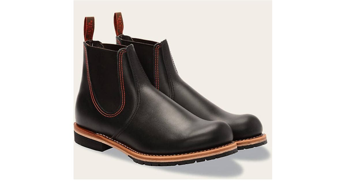 Red Wing 2918 Chelsea Rancher Black Boots for Men | Lyst UK