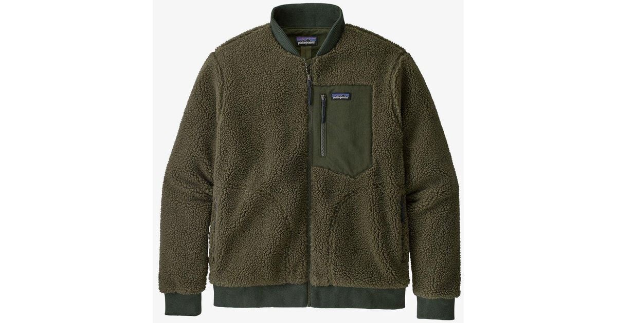 Patagonia Men's Retro-x Fleece Bomber Jacket in Green/Green (Green) for Men - Lyst