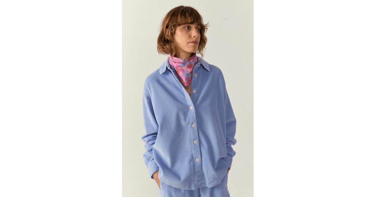 American Vintage Padow Wisteria Shirt in Blue Lyst