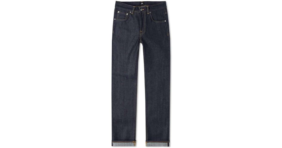 JEANS EDWIN HOMME ED 71 REGULAR W28  L32 VAL170€ red listed selvage-unwashed