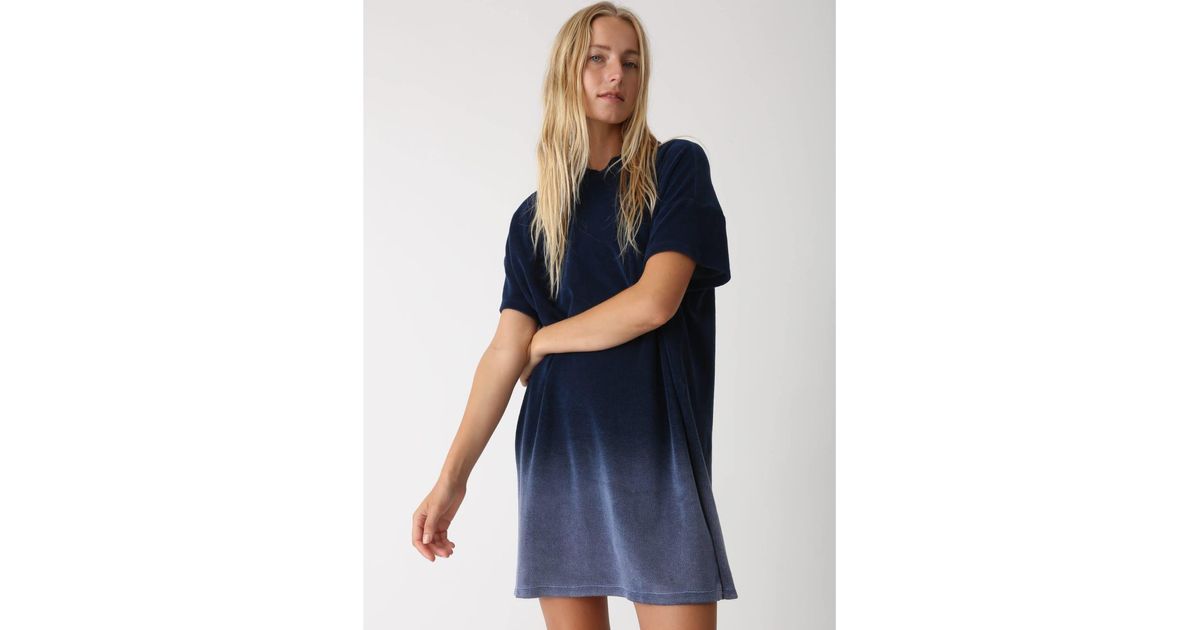 Electric and Rose Electric And Rose Baxter Terry Dress in Blue Lyst