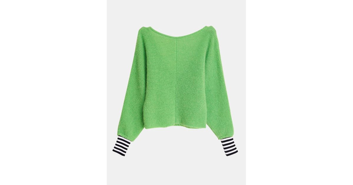 Essentiel Antwerp Cotonou Pullover in Green | Lyst UK