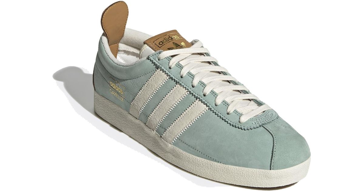 adidas Gazelle Vintage Shoes Green Tint & Cream White for Men | Lyst