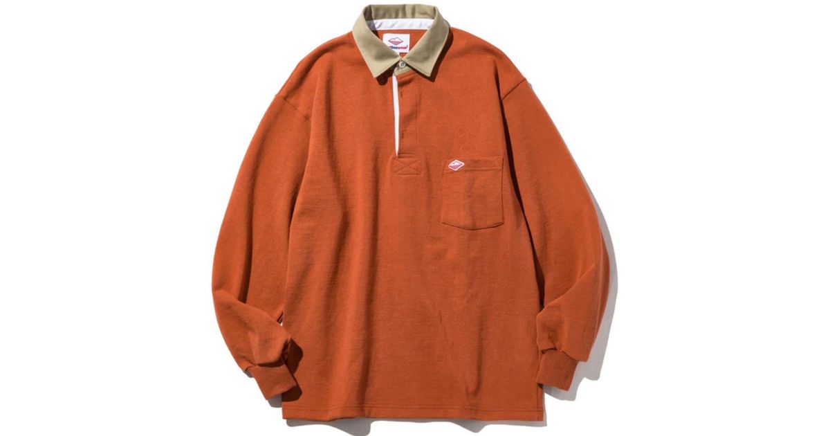 Battenwear Pocket Rugby Shirt Rust in Orange for Men | Lyst