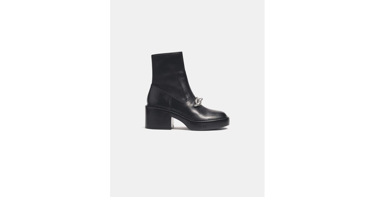 Ladies leather ankle boots size cheap 7