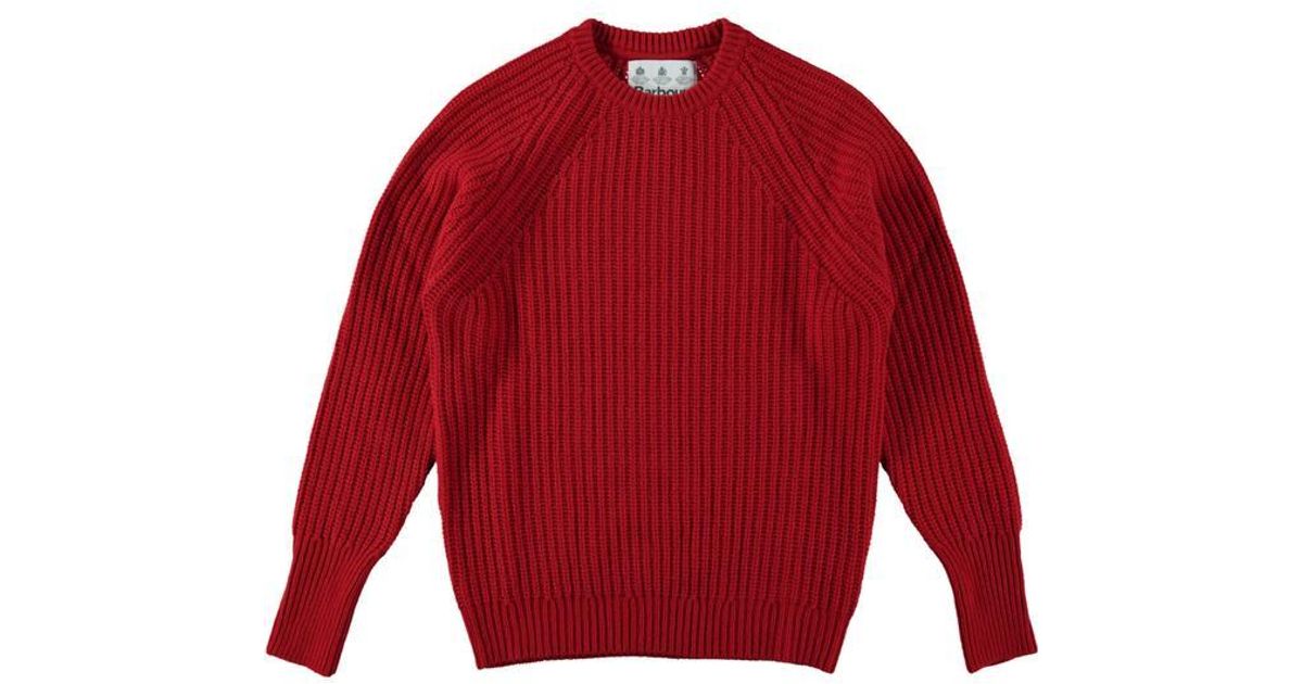 barbour tynedale crew neck sweater
