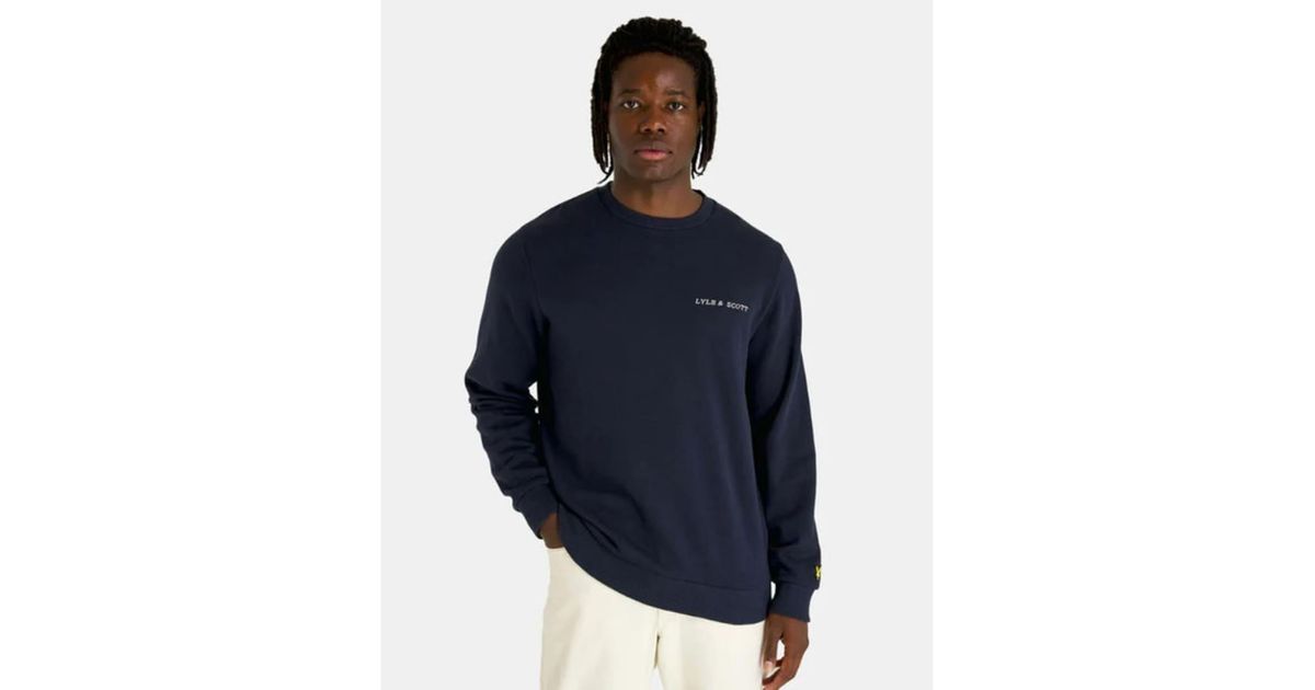 Lyle and best sale scott navy sweatshirt