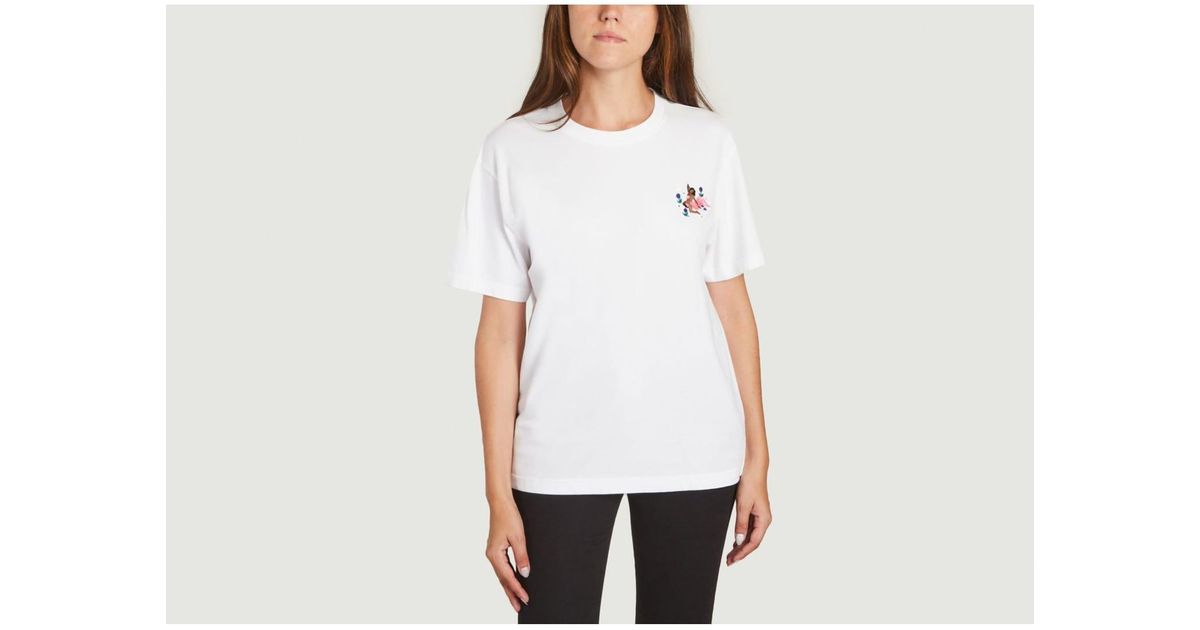 Carne Bollente Pussy Peony Tee-shirt in White | Lyst