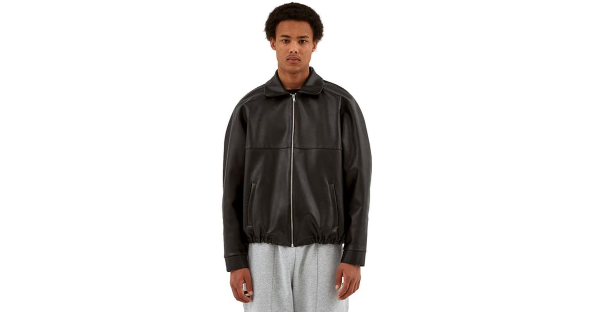 Arte Antwerp Josh Leather Jacket, Black for Men | Lyst