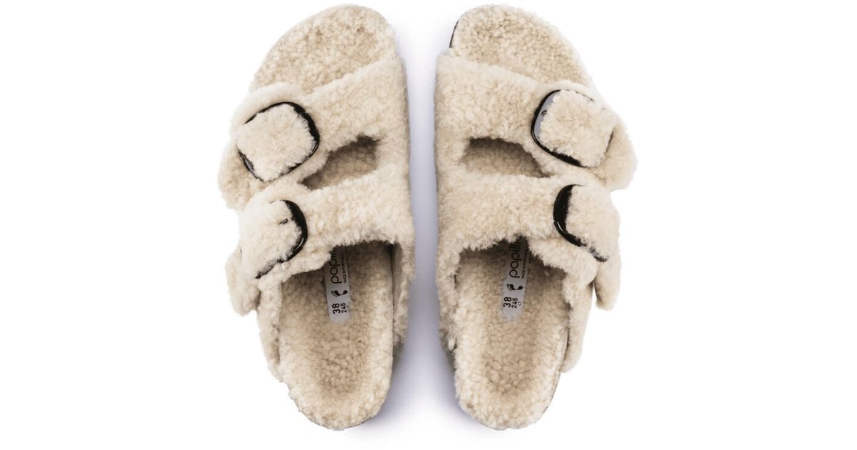 Birkenstock Arizona Big Buckle Shearling Sandals Lyst UK