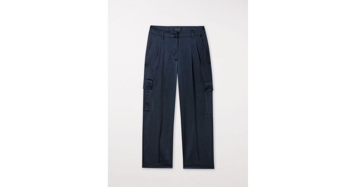 Luisa Cerano Satin Cargo Pants – BLU'S