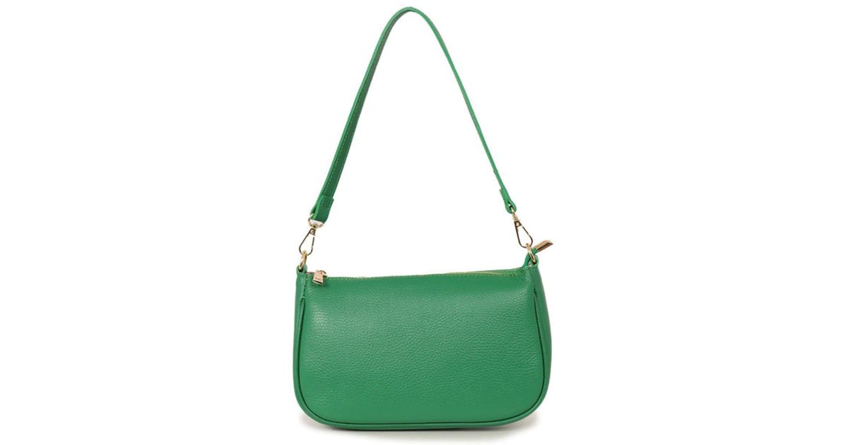 Miss Shorthair LTD Bright Green Italian Leather Baguette Bag | Lyst