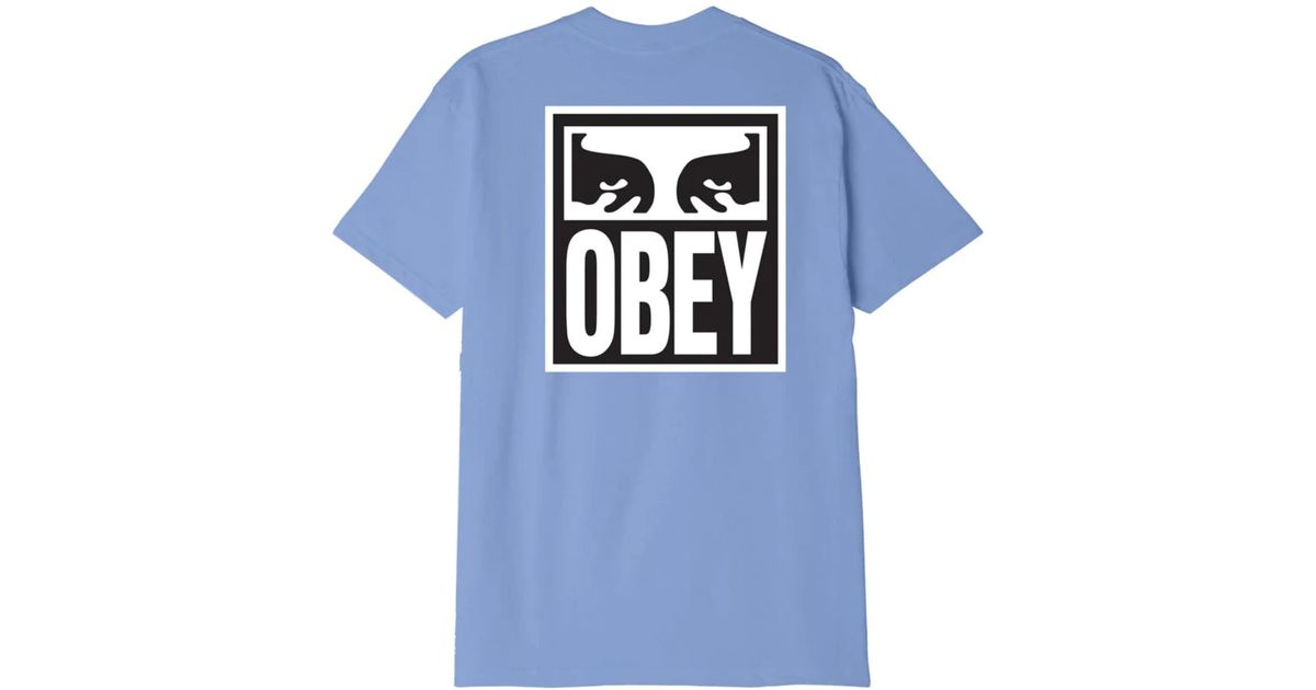 Obey Eyes Icon 2 T-shirt in Blue for Men | Lyst