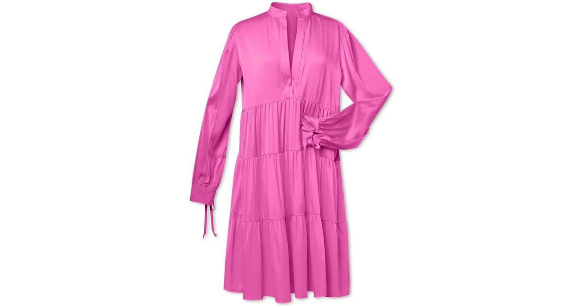 Silk95five Silk95 Khaya Dress in Pink | Lyst