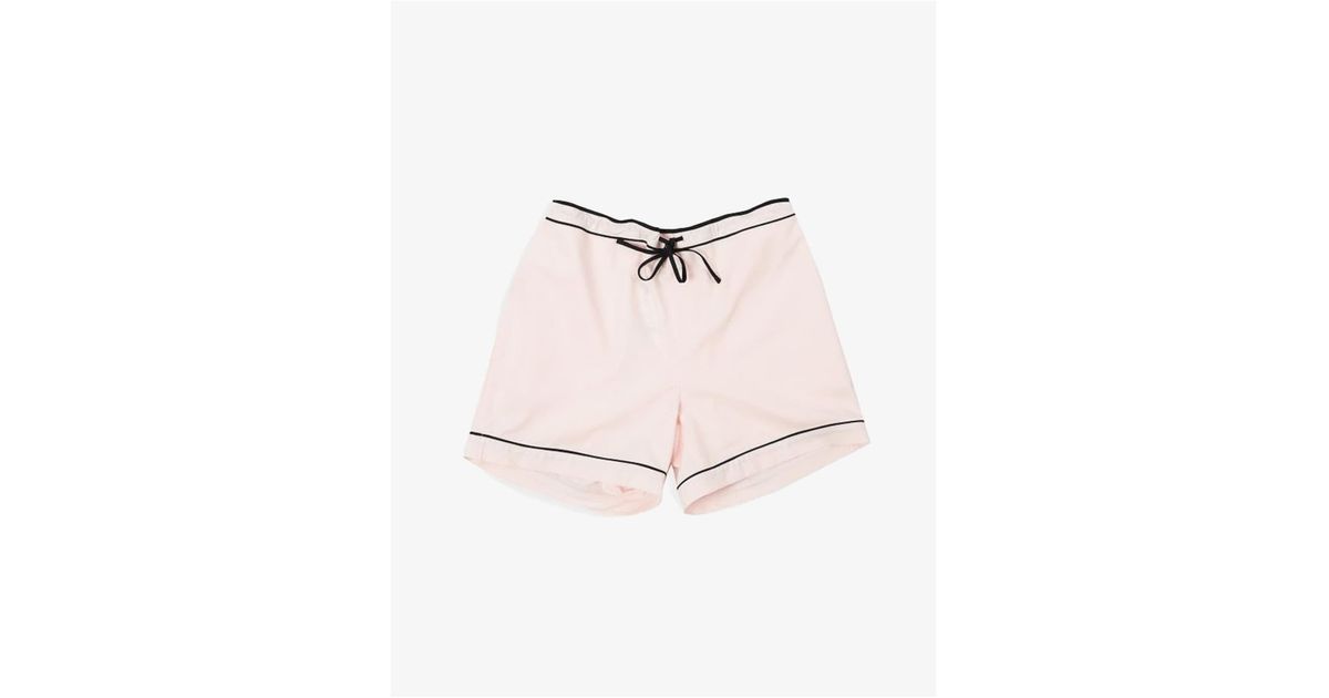 Breathe and Protect Blue Organic Cotton Pyjama Shorts in Pink