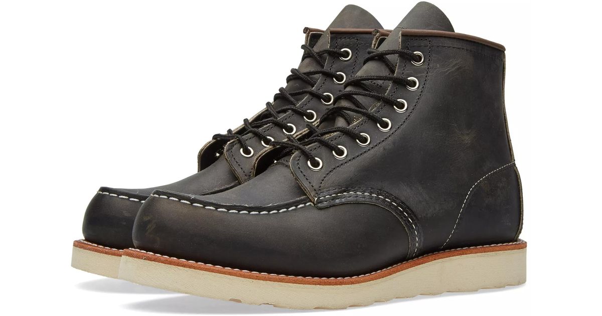 red wing moc toe charcoal