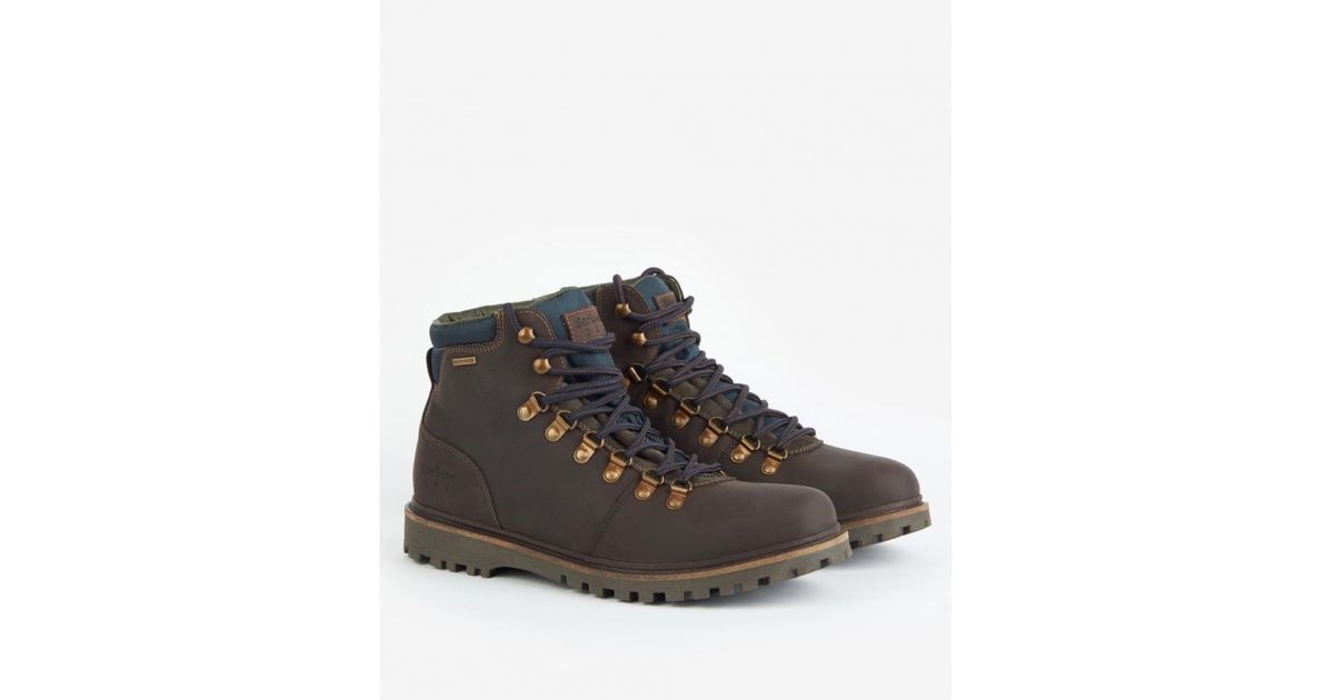 Barbour Leather Quantock Waterproof Hiker Boots Mfo0691br11 in Brown/Brown (Brown) for Men | Lyst