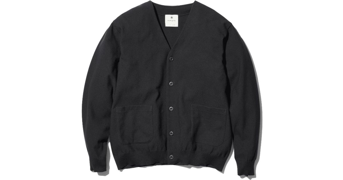 Snow Peak | Co/pe Knit Cardigan | Black - Small for Men | Lyst