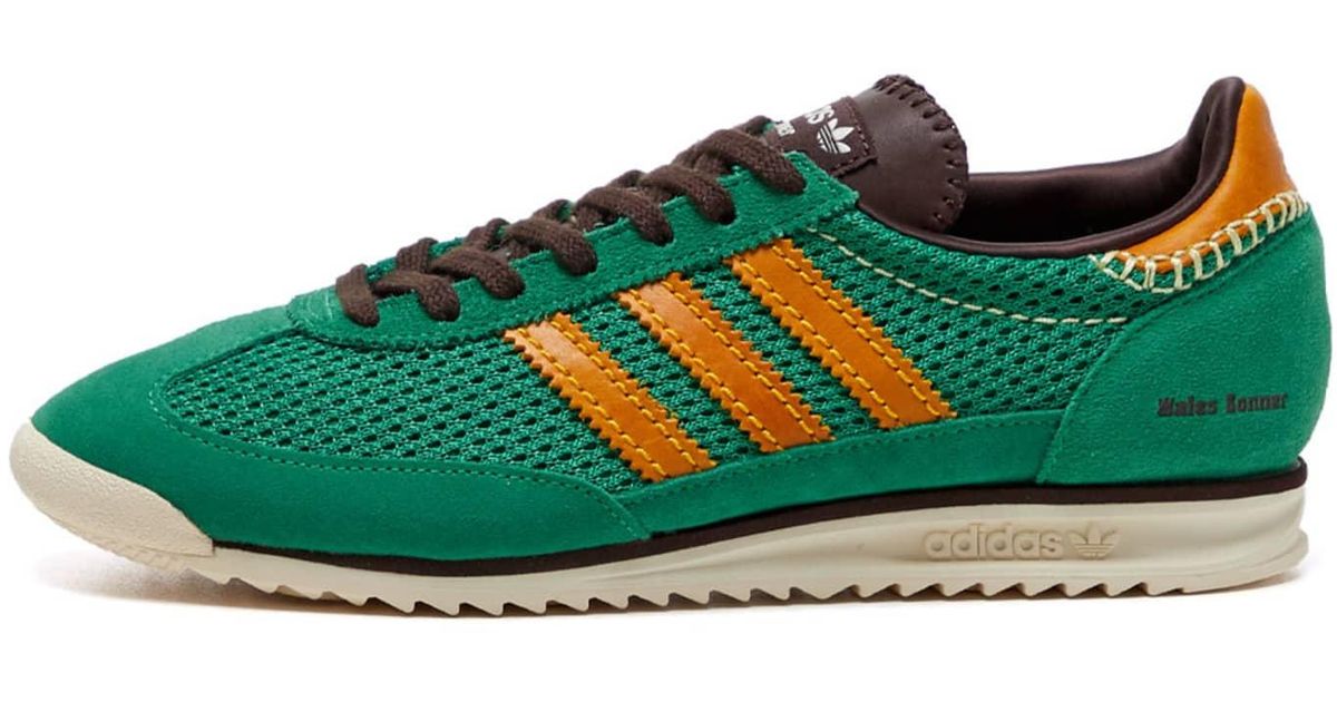 adidas Sl72 Knit Trainer in Green for Men | Lyst