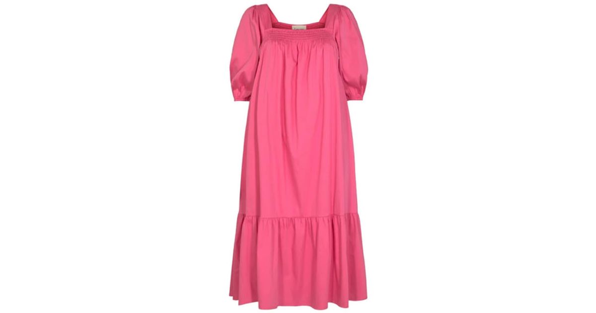 Levete Room Isla Solid 52 Dress in Pink | Lyst