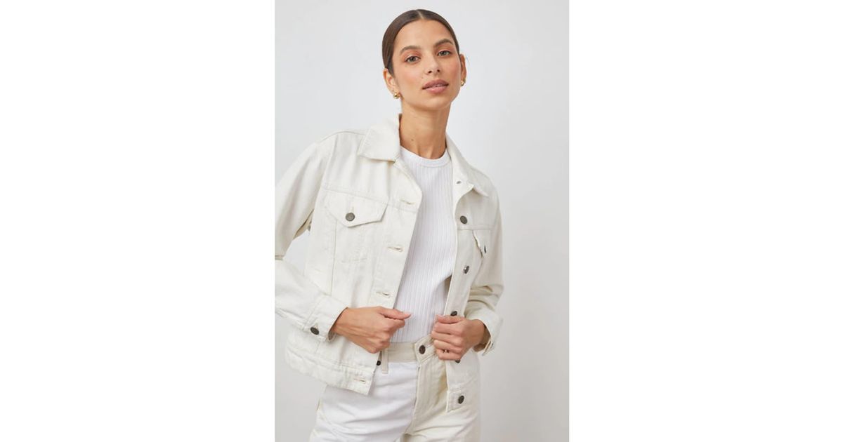 Rails Ecru Mulholland Denim Jacket in Gray Lyst