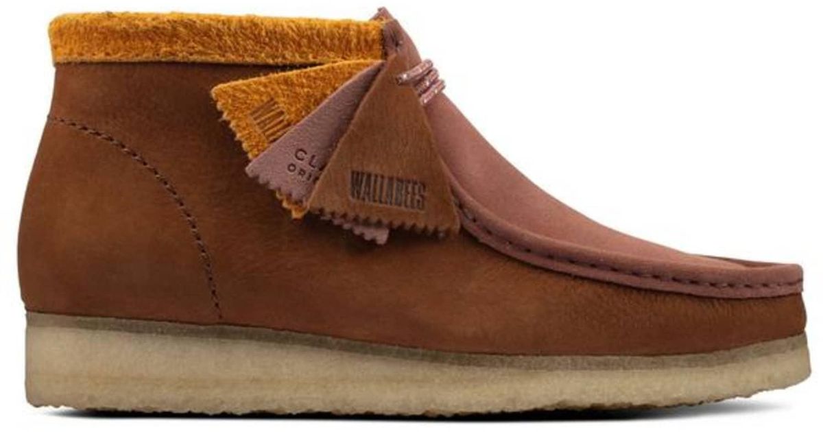 Clarks Wallabee Boot Terracotta Rust in Brown for Men | Lyst