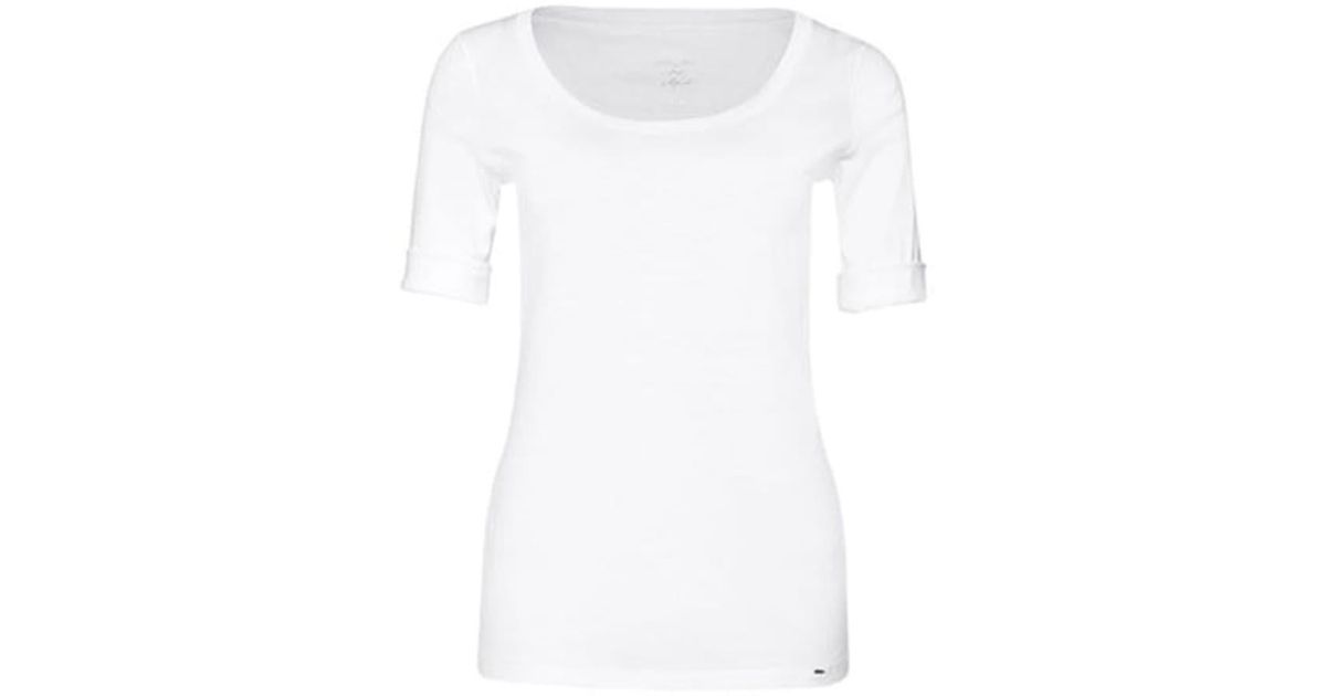 Marc Cain Marc Cain T Essentials White Round Necked T Shirt +e 48.69 ...
