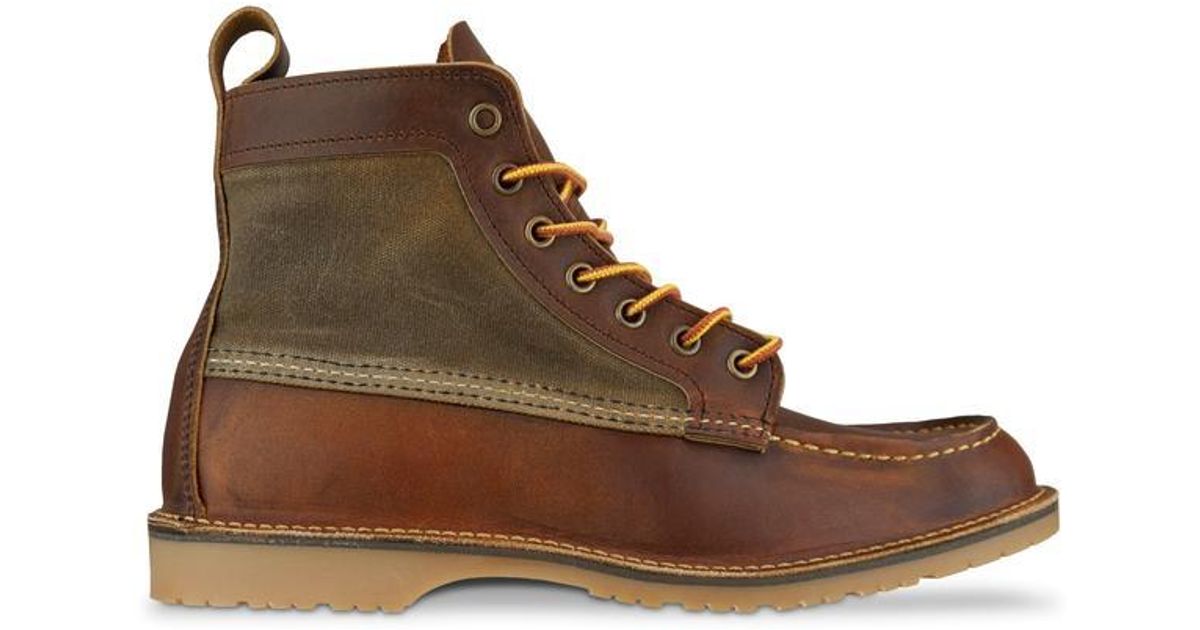 Red Wing 3335 Wacouta Canvas Moc Boot in Brown for Men - Save 19% - Lyst