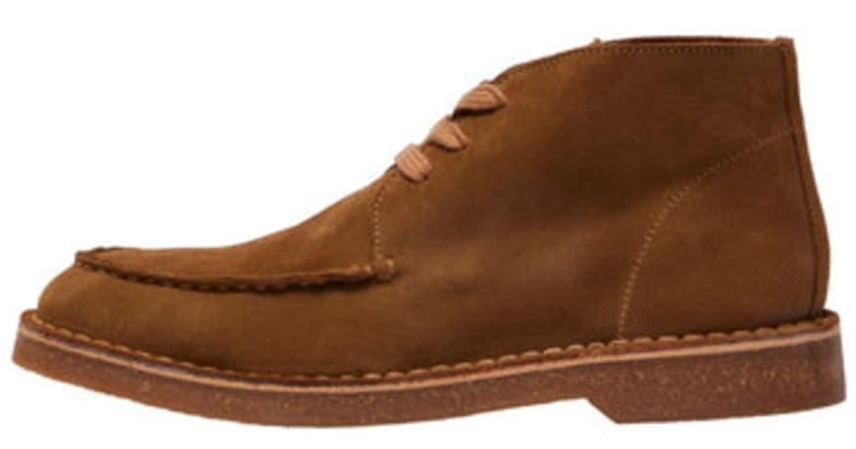 SELECTED Riga New Suede Moc-toe Chukka Boots for Men | Lyst