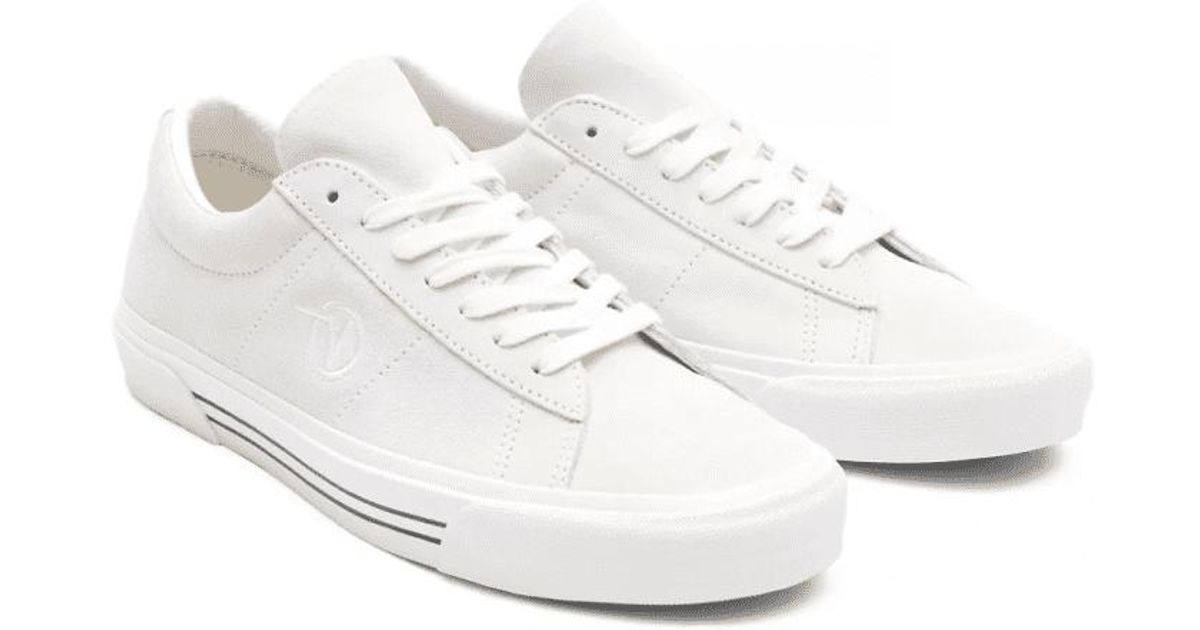 Vans Sid Suede White Shoes for Men | Lyst