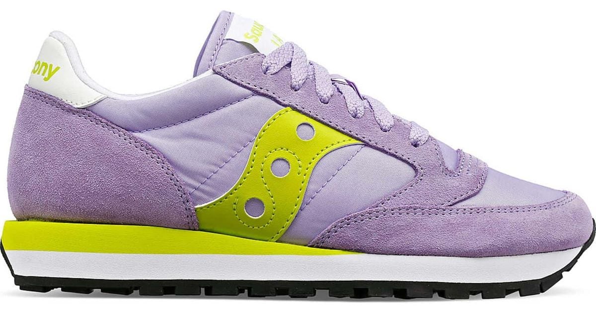 Saucony jazz shop viola e gialle