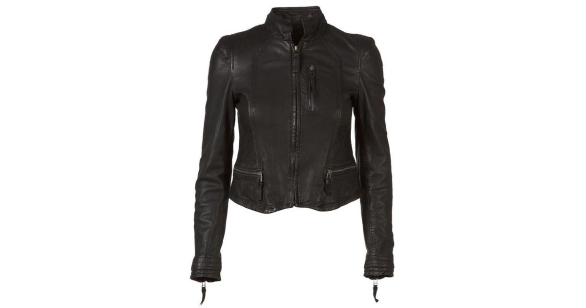 Mdk Rucy Leather Jacket Black | Lyst