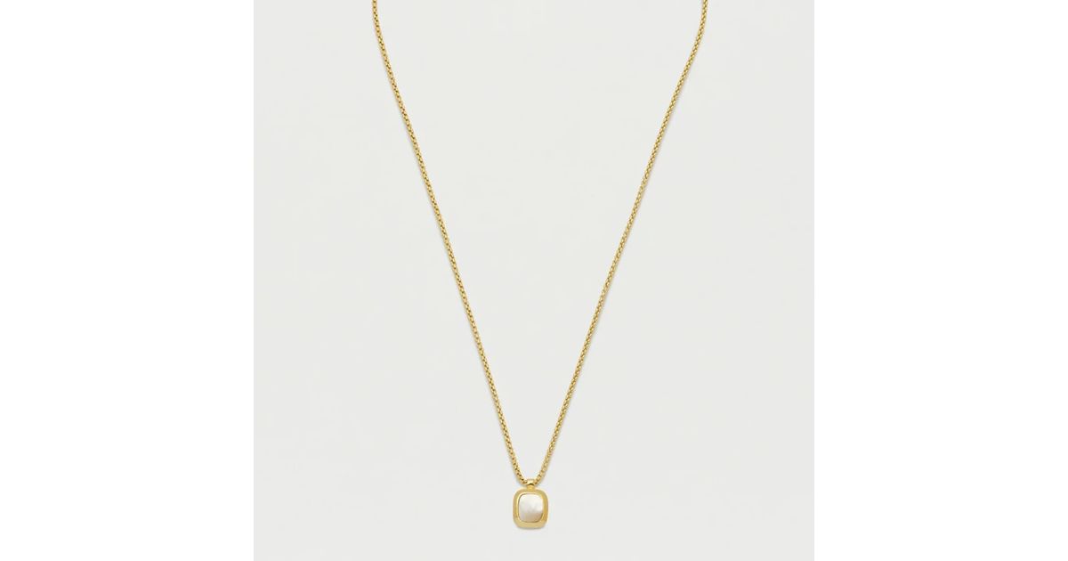 Estella Bartlett Tablet Pendant Necklace in Metallic | Lyst
