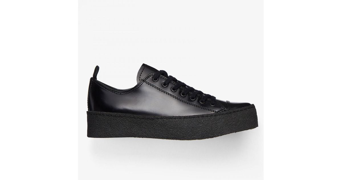 Fred Perry X George Cox Pop Boy Leather Black Shoes for Men - Lyst