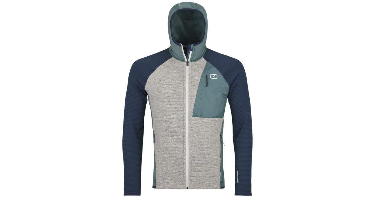 Ortovox Classic Knit Hoody Arctic Gray Shirt in Blue for Men | Lyst