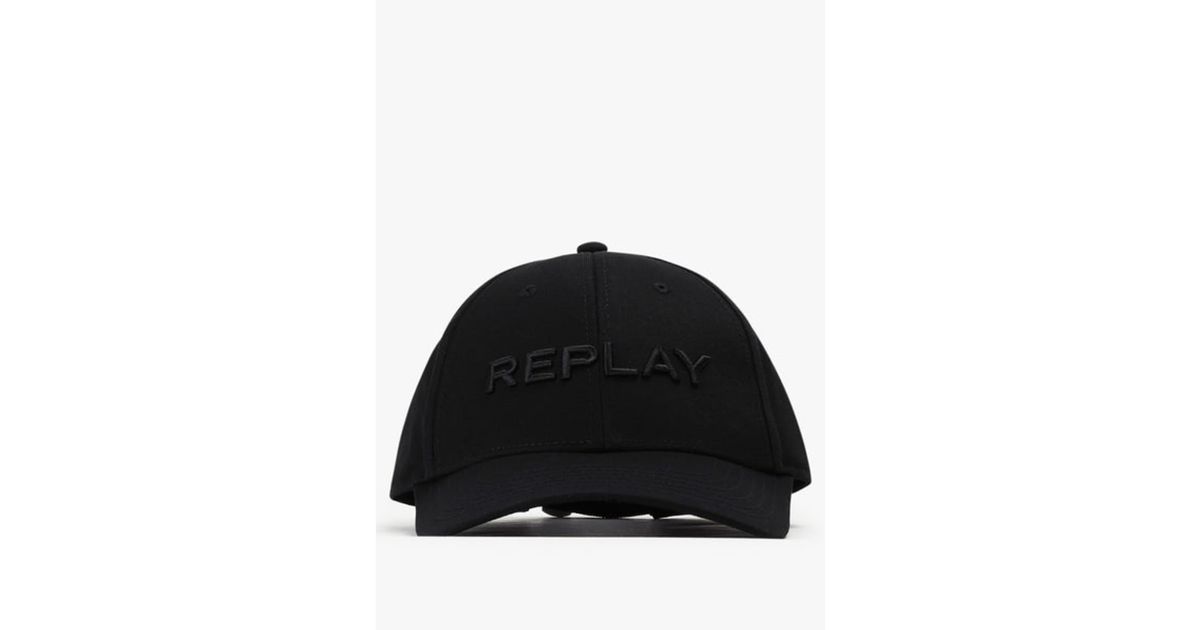 Replay Cap No Thema in Black for Men | Lyst