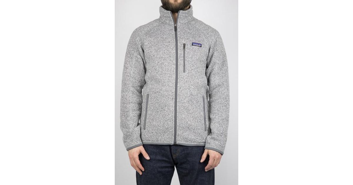 patagonia men's better sweater stonewash