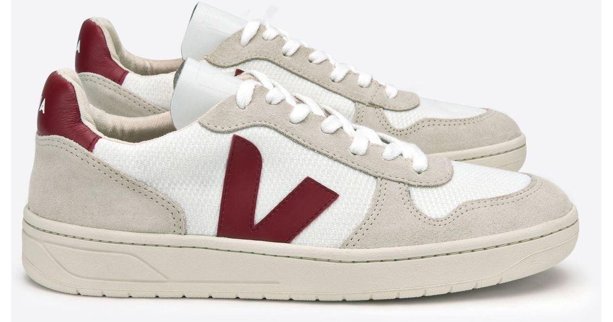 veja v10 b mesh white marsala